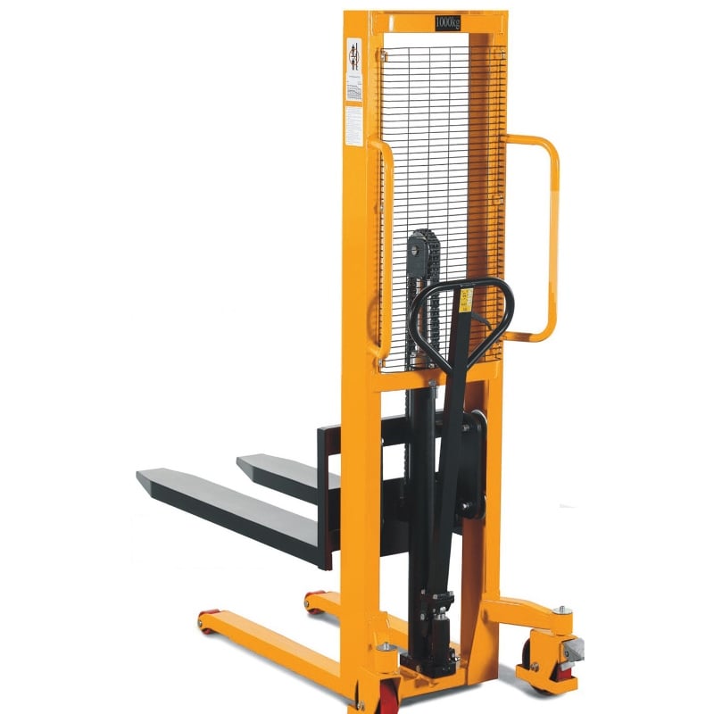 EFS1030 Manual Stacker Pallet Truck 550mm x 1150mm x 85, 3.0m Max Fork Height, 1000kg Capacity